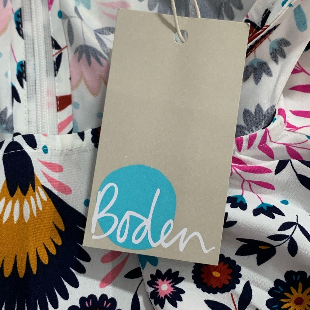 Boden Sleeveless Dress Flared Bottom - Picture 7 of 10